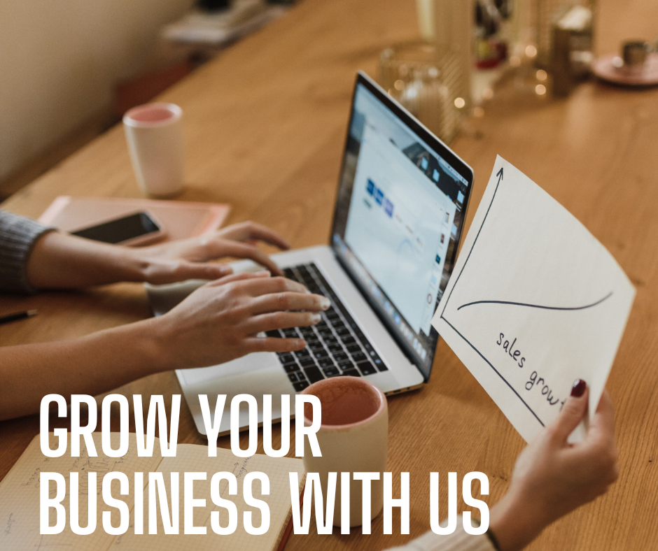 Black and White Modern Grow Your Business Facebook Post (1)