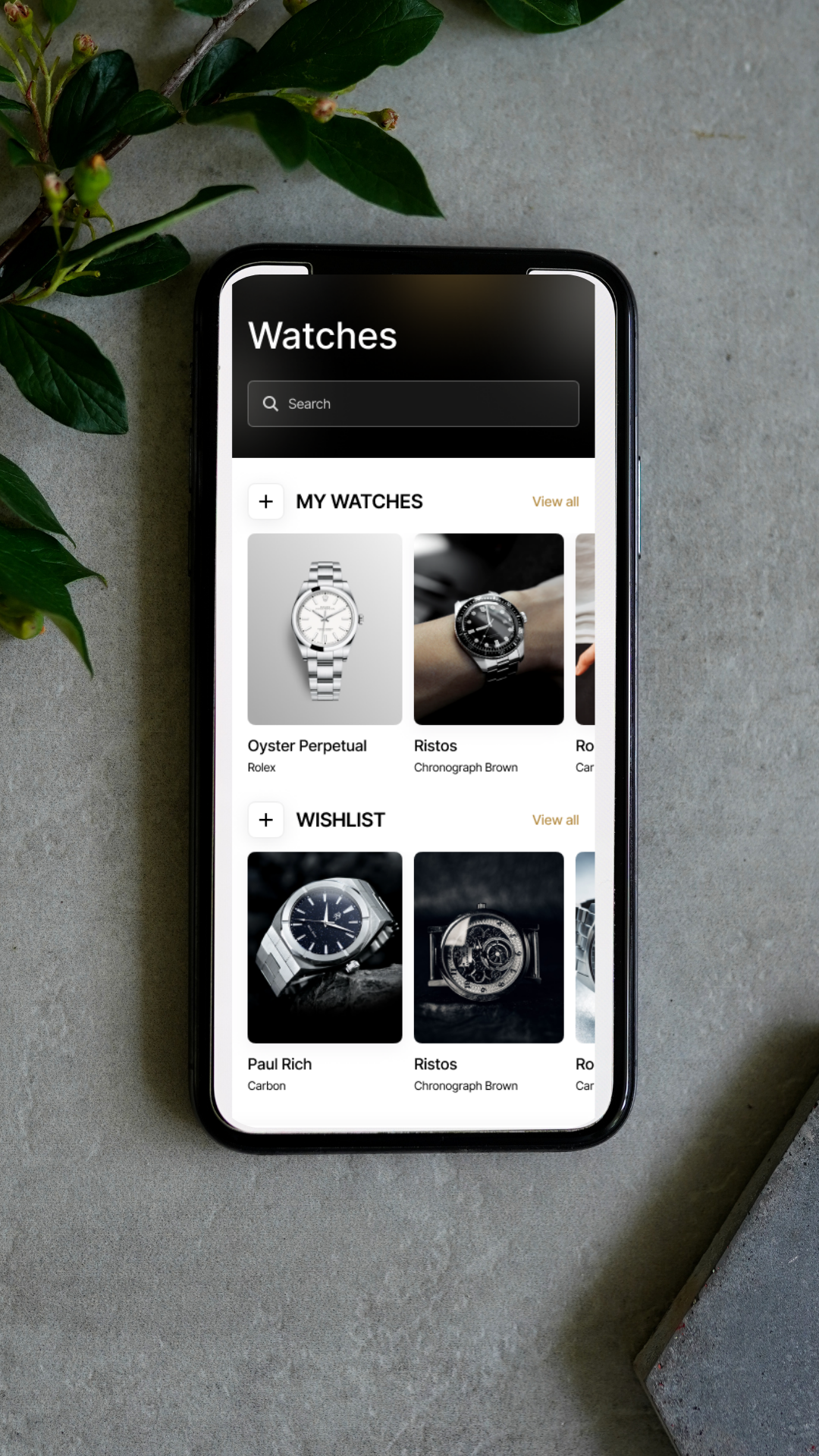 White and Brown Minimalist Phone Mockup Instagram Story